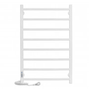 Електричний полотенцесушитель Laris ЗЕБРА АЛЬФА ЧК8 500х800 Е (підключення зліва) білий 77700073