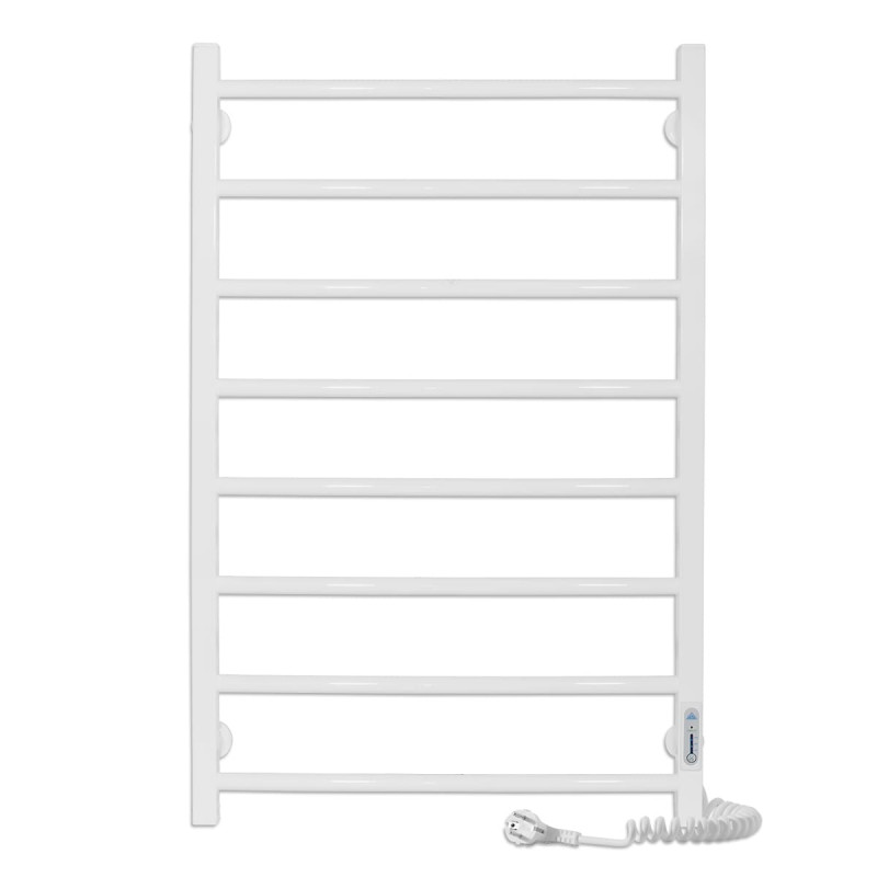 Електричний полотенцесушитель Laris ЗЕБРА АЛЬФА ЧК8 500х800 Е (підключення праворуч) білий 77700074