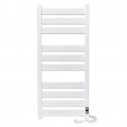 Электрический полотенцесушитель Laris ЗЕБРА ГЕФЕСТ ПРЕМИУМ ЧК10 500Х1200 Э (подключение справа) белый 75201080