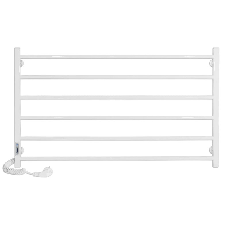 Электрический полотенцесушитель Laris ЗЕБРА ГОРИЗОНТ ЧК6 1000Х600 Э (подключение слева) белый 77700080