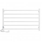Электрический полотенцесушитель Laris ЗЕБРА ГОРИЗОНТ ЧК6 1000Х600 Э (подключение слева) белый 77700080