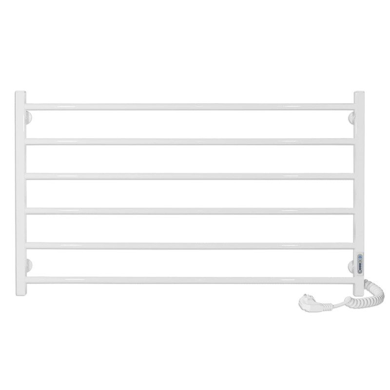 Электрический полотенцесушитель Laris ЗЕБРА ГОРИЗОНТ ЧК6 1000Х600 Э (подключение справа) белый 77700081