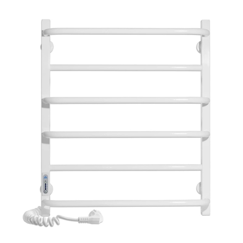 Електричний полотенцесушитель Laris ЗЕБРА КОМФОРТ ЧК6 500х600 Е (підключення зліва) білий 77700092