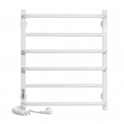 Электрический полотенцесушитель Laris ЗЕБРА КОМФОРТ ЧК6 500Х600 Э (подключение слева) белый 77700092