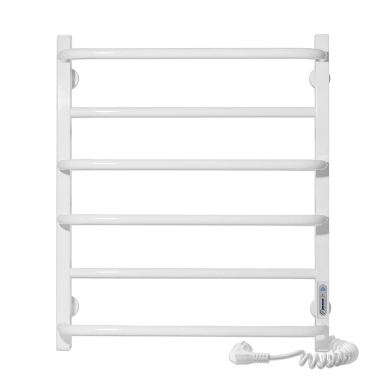 Електричний полотенцесушитель Laris ЗЕБРА КОМФОРТ ЧК6 500х600 Е (підключення праворуч) білий 77700093