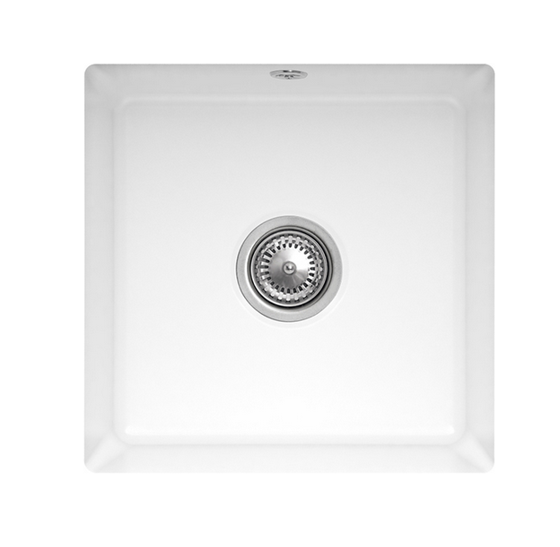 Мийка для кухні Villeroy & Boch Subway 50 SU 44х44 см під стільницю кераміка white alpin 332502R1
