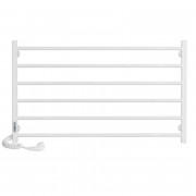 Електричний полотенцесушитель Laris ЗЕБРА ГОРИЗОНТ ЧК6 1000х600 Е (підключення зліва) білий 77700080