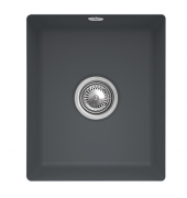 Мийка для кухні Villeroy & Boch Subway 45 SU 37,5х44 см під стільницю кераміка graphite 332401i4