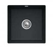 Мийка для кухні Villeroy & Boch Subway 50 SU 44х44 см під стільницю кераміка ebony 332501S5