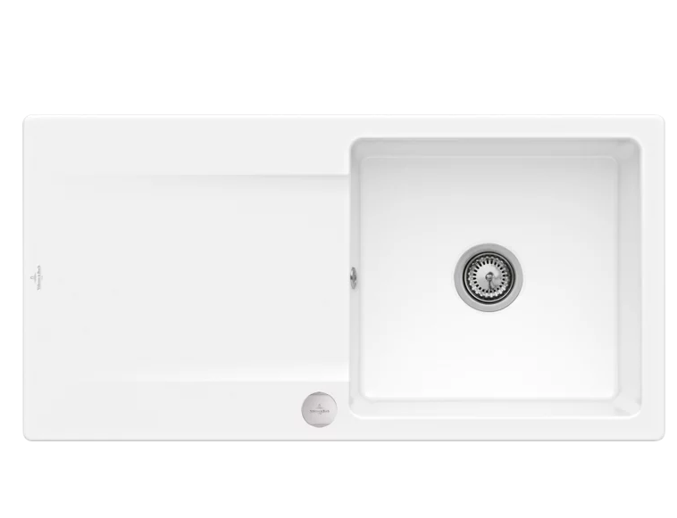 Мийка для кухні Villeroy & Boch Siluet 60 flat 98х49 см кераміка white alpin 33362FR1