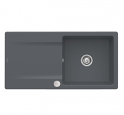 Мойка для кухни Villeroy & Boch Siluet 60 flat 98х49 см керамика graphite 33362Fi4