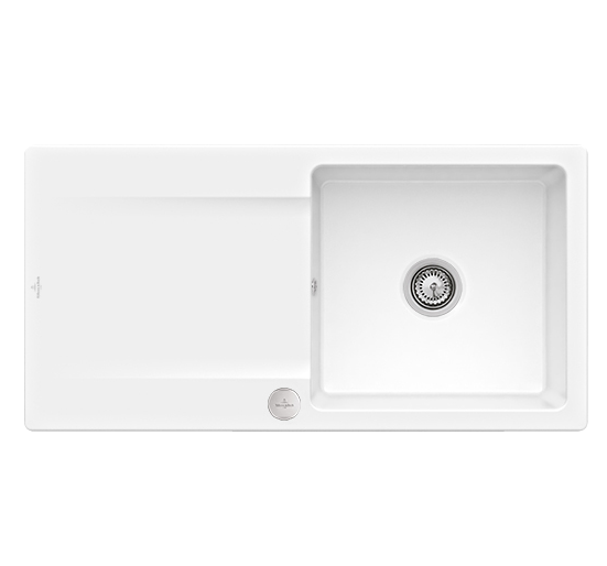 Мойка для кухни Villeroy & Boch Siluet 60 flat 98х49 см керамика snow white 33362FKG