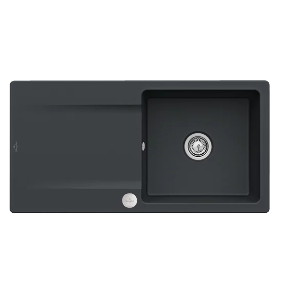 Мойка для кухни Villeroy & Boch Siluet 60 flat 98х49 см керамика ebony 33362FS5