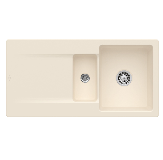 Мойка для кухни Villeroy & Boch Siluet 60 R flat 98х49 см керамика ivory 33371FFU