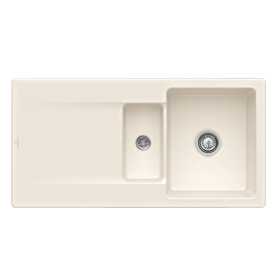 Мойка для кухни Villeroy & Boch Siluet 60 R flat 98х49 см керамика crema 33371FKR