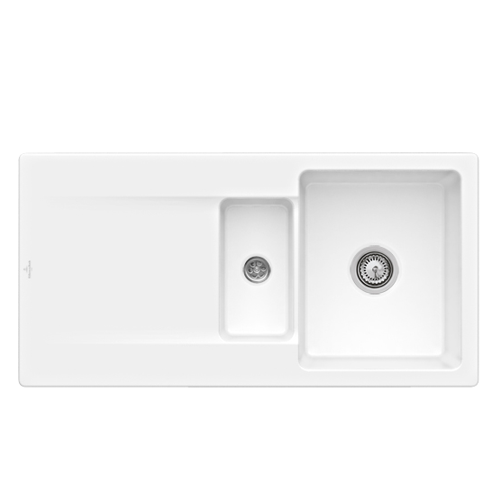 Мийка для кухні Villeroy & Boch Siluet 60 R flat 98х49 см кераміка snow white 33371FKG