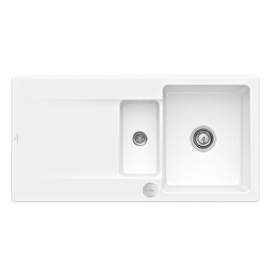 Мойка для кухни Villeroy & Boch Siluet 60 R flat 98х49 см керамика snow white 33372FKG