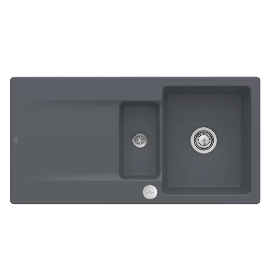 Мийка для кухні Villeroy & Boch Siluet 60 R flat 98х49 см кераміка graphite 33372Fi4