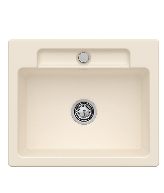 Мойка для кухни Villeroy & Boch Siluet 60 S flat 58х49 см керамика ivory 33461FFU