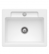 Мойка для кухни Villeroy & Boch Siluet 60 S flat 58х49 см керамика stone white 33461FRW
