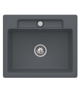 Мойка для кухни Villeroy & Boch Siluet 60 S flat 58х49 см керамика graphite 33461Fi4
