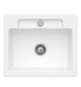 Мойка для кухни Villeroy & Boch Siluet 60 S flat 58х49 см керамика snow white 33461FKG