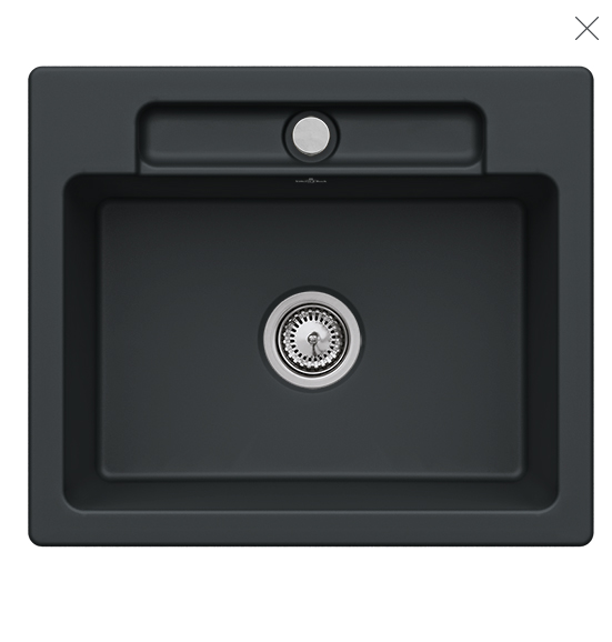 Мийка для кухні Villeroy & Boch Siluet 60 S flat 58х49 см кераміка ebony 33461FS5