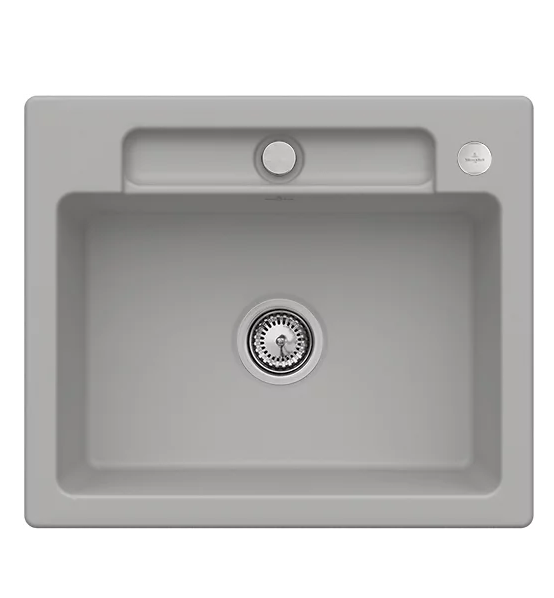 Мийка для кухні Villeroy & Boch Siluet 60 S flat 58х49 см кераміка fossil 33462FKD