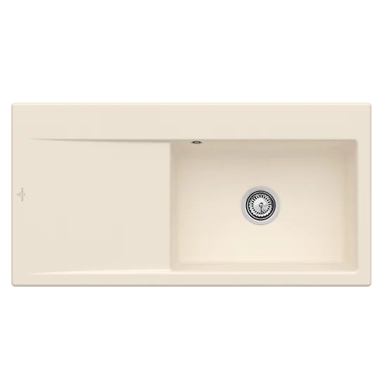 Мийка для кухні Villeroy & Boch Subway Style 60 Flat 98х49 см чаша справа кераміка ivory 33611FFU