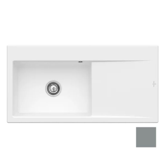 Мойка для кухни Villeroy & Boch Subway Style 60 Flat 98х49 см чаша слева керамика stone 33621FSL