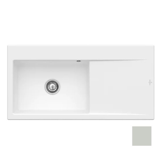 Мийка для кухні Villeroy & Boch Subway Style 60 Flat 98х49 см чаша зліва кераміка steam 33621FSM