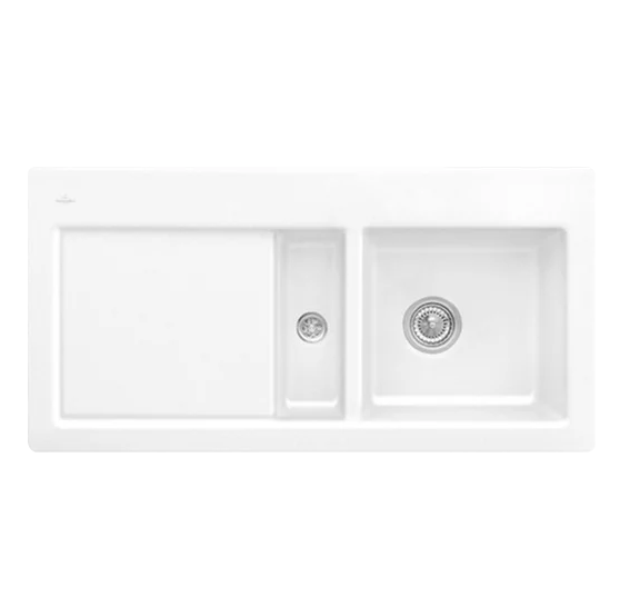 Мойка для кухни Villeroy & Boch Subway 60 Flat 96,5х47,5 см чаша справа керамика white alpin 67121FR1