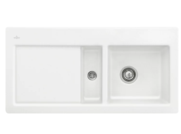 Мойка для кухни Villeroy & Boch Subway 60 Flat 96,5х47,5 см чаша справа керамика stone white 67121FRW
