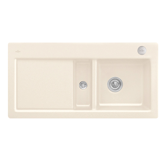 Мойка для кухни Villeroy & Boch Subway 60 Flat 96,5х47,5 см чаша справа керамика crema 67122FKR