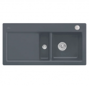 Мойка для кухни Villeroy & Boch Subway 60 Flat 96,5х47,5 см чаша справа керамика graphite 67122Fi4