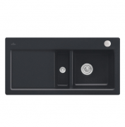 Мийка для кухні Villeroy & Boch Subway 60 Flat 96,5х47,5 см чаша справа кераміка ebony 67122FS5