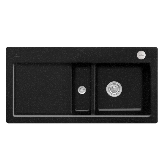 Мойка для кухни Villeroy & Boch Subway 60 Flat 96,5х47,5 см чаша справа керамика chromit 67122FJ0