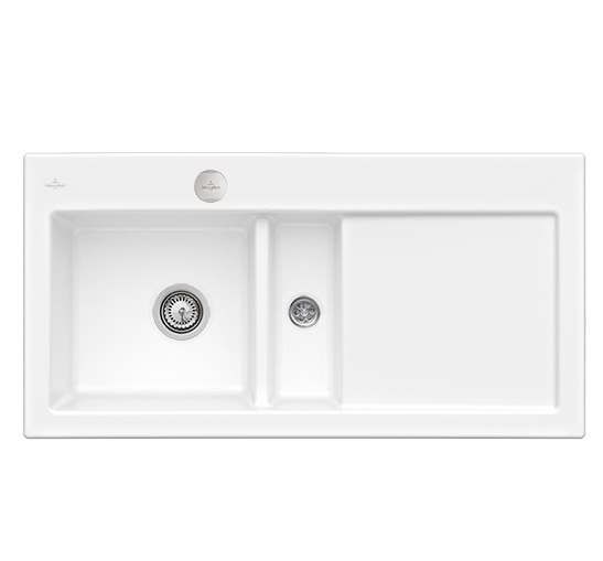 Мийка для кухні Villeroy & Boch Subway 60 Flat 96,5х47,5 см чаша зліва кераміка white alpin 67702FR1