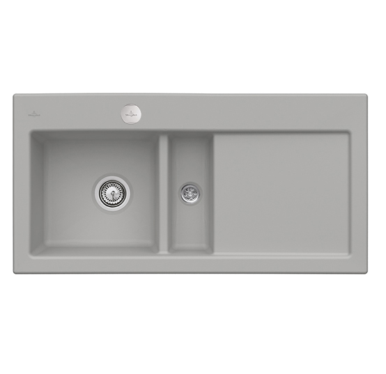 Мойка для кухни Villeroy & Boch Subway 60 Flat 96,5х47,5 см чаша слева керамика fossil 67702FKD