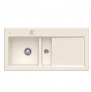Мийка для кухні Villeroy & Boch Subway 60 Flat 96,5х47,5 см чаша зліва кераміка crema 67702FKR