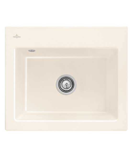 Мойка для кухни Villeroy & Boch Subway 60 S Flat 56,5х47,5 см керамика crema 33091FKR