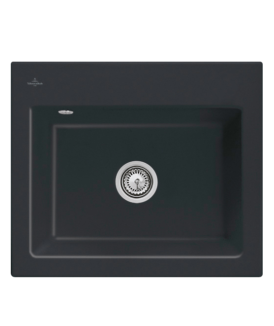 Мойка для кухни Villeroy & Boch Subway 60 S Flat 56,5х47,5 см керамика ebony 33091FS5