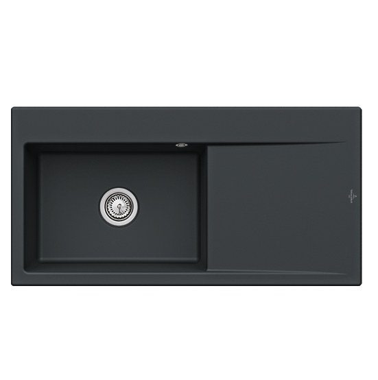 Мойка для кухни Villeroy & Boch Subway Style 60 Flat 98х49 см чаша слева керамика ebony 33621FS5