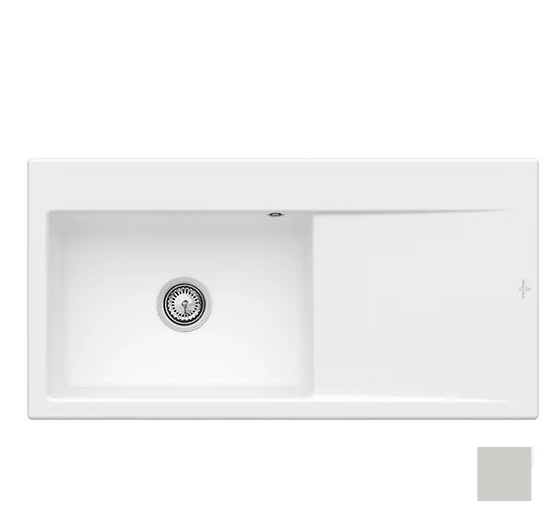 Мойка для кухни Villeroy & Boch Subway Style 60 Flat 98х49 см чаша слева керамика steam 33622FSM