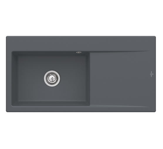 Мойка для кухни Villeroy & Boch Subway Style 60 Flat 98х49 см чаша слева керамика graphite 33622Fi4