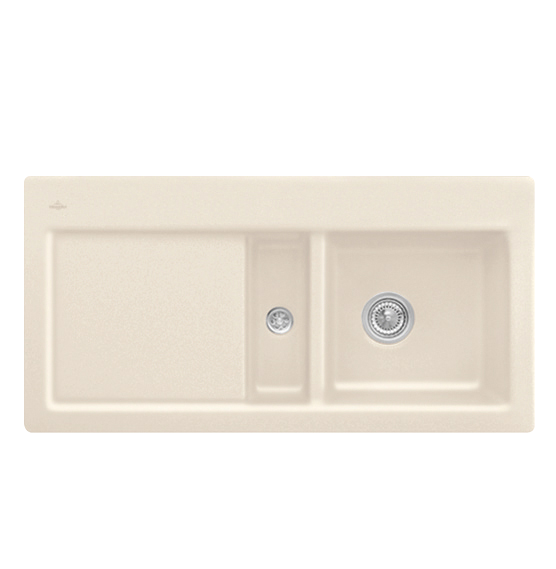 Мойка для кухни Villeroy & Boch Subway 60 Flat 96,5х47,5 см чаша справа керамика ivory 67121FFU