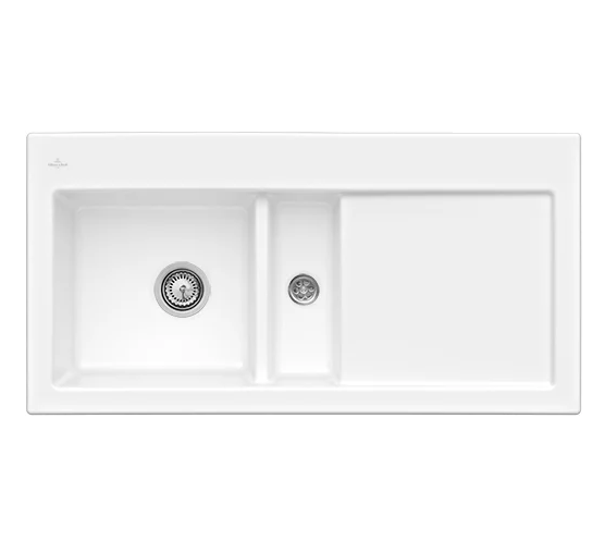 Мийка для кухні Villeroy & Boch Subway 60 Flat 96,5х47,5 см чаша зліва кераміка white alpin 67701FR1