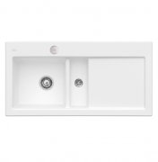Мийка для кухні Villeroy & Boch Subway 60 Flat 96,5х47,5 см чаша зліва кераміка stone white 67702FRW