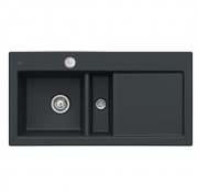 Мийка для кухні Villeroy & Boch Subway 60 Flat 96,5х47,5 см чаша зліва кераміка ebony 67702FS5