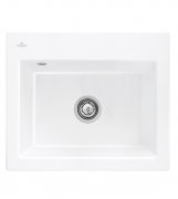 Мойка для кухни Villeroy & Boch Subway 60 S Flat 56,5х47,5 см керамика white alpin 33091FR1